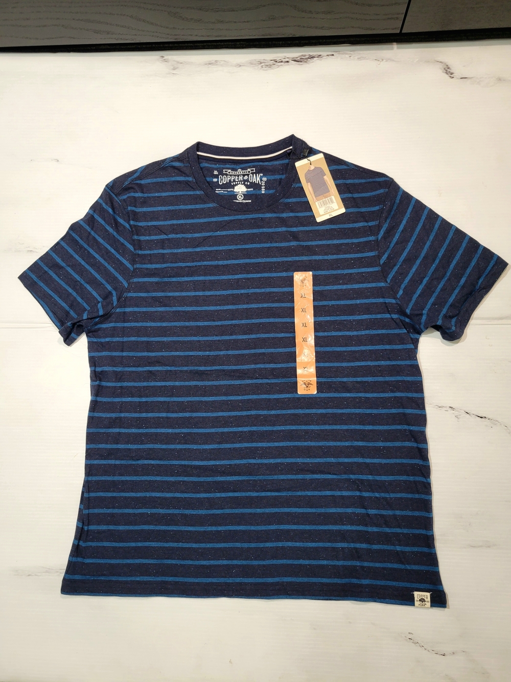 Copper & Oak Mens Striped Short Sleeve T-Shirt Size XL NWT